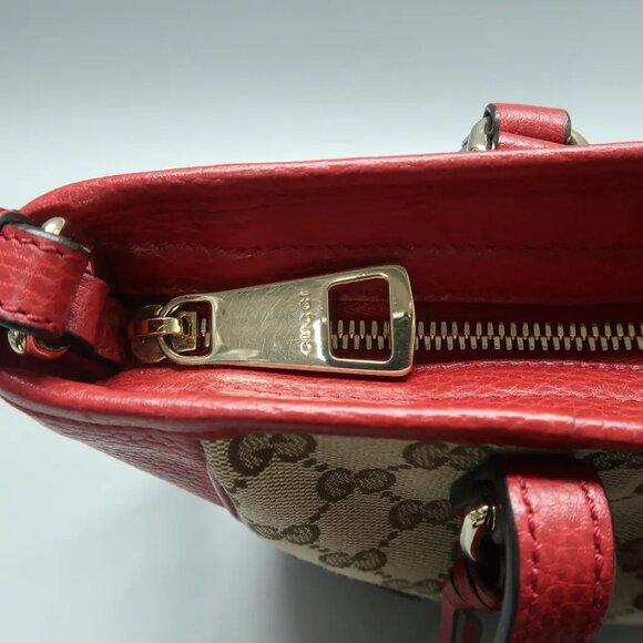 GUCCI Bree Brown Leather Satchel 534-022525 - Picture 9 of 12